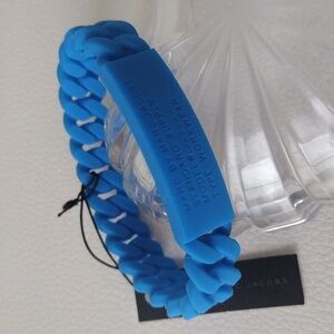 Marc By Marc Jacobs Vibrant Blue Coiled Silicone Jewelry Bracelet